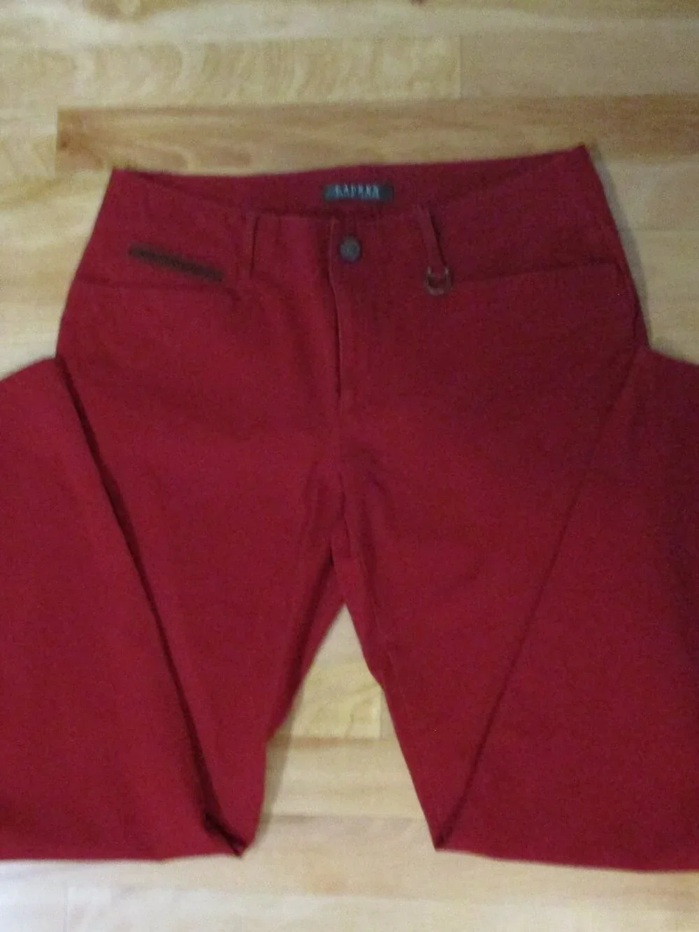 RARE Lauren Ralph Lauren Straight Leg Jeans Horseshoe Charm Suede Pocket Trim